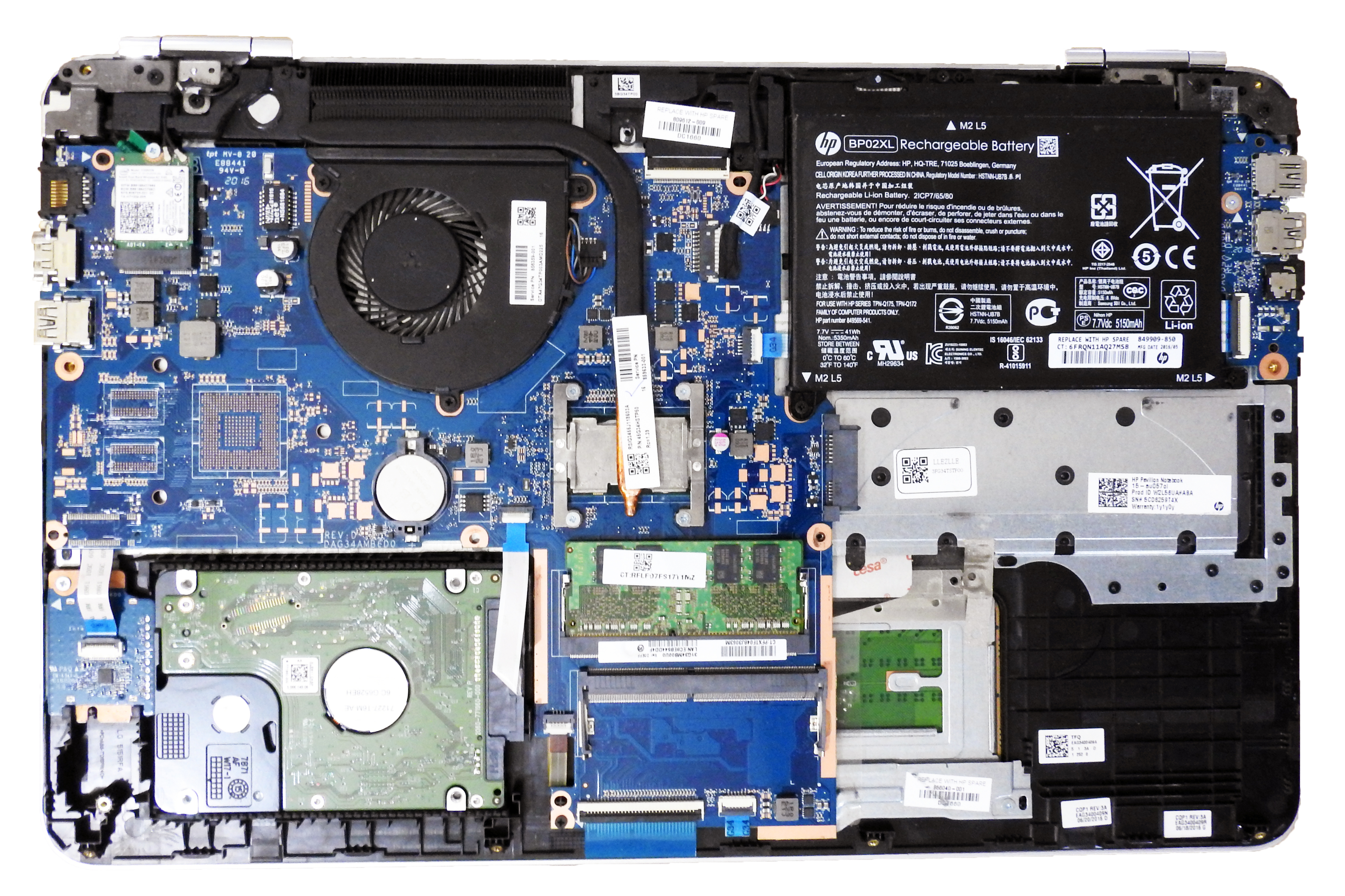 How to find for your HP Pavilion 15-au057cl laptop